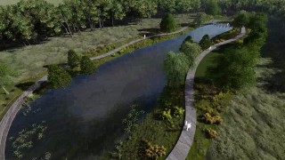 Regenerare peisagistică - Pasarela în zona umedă
